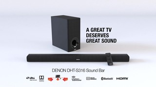 Best Buy: Denon DHT-S316 Slim Home Theater Sound Bar with Wireless