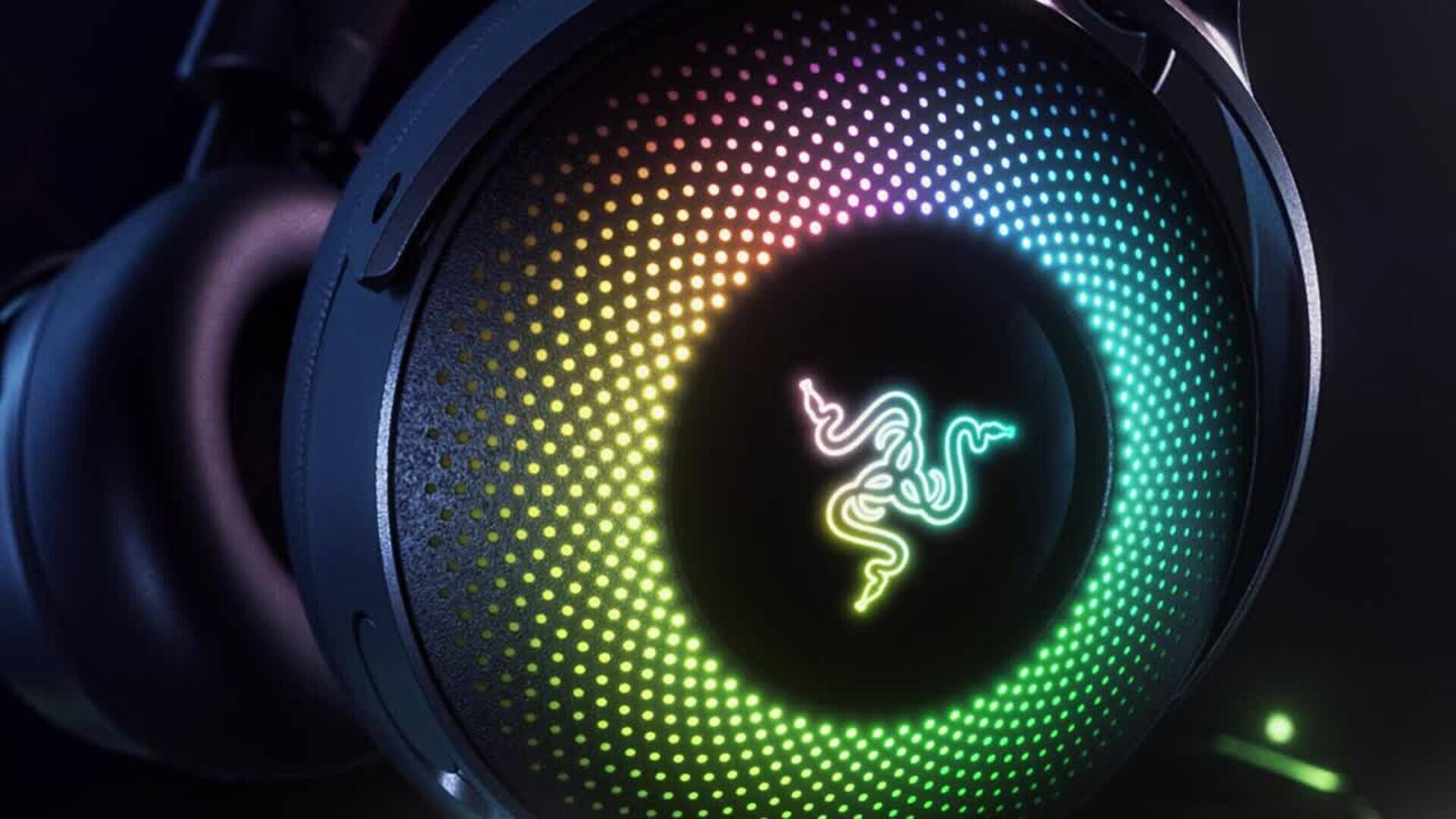 Razer Kraken V4 Pro Wireless Gaming Headset with 9 Zone Chroma RGB For