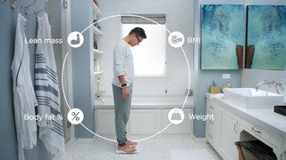Fitbit Aria Air Digital Bathroom Scale White FB203WT - Best Buy