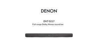 Dolby DHTS217 - Best Buy Channel and 2.1 Atmos Soundbar Denon Black with Bluetooth Built-In DHT-S217