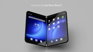 Microsoft - Surface Duo 2 5G 128GB (Unlocked) - Glacier