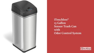 iTouchless IT13RX 13 Gallon Touchless Kitchen Garbage Trash Can, Stainless  Steel, 1 Piece - Fry's Food Stores