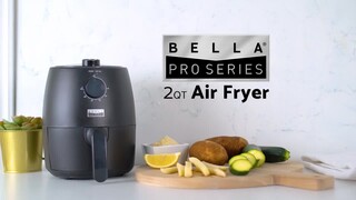  Bella Pro Series - 2-qt. Analog Air Fryer - Black