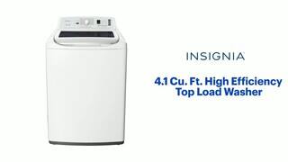 Insignia™ 4.1 Cu. Ft. High Efficiency Top Load Washer White NS ...