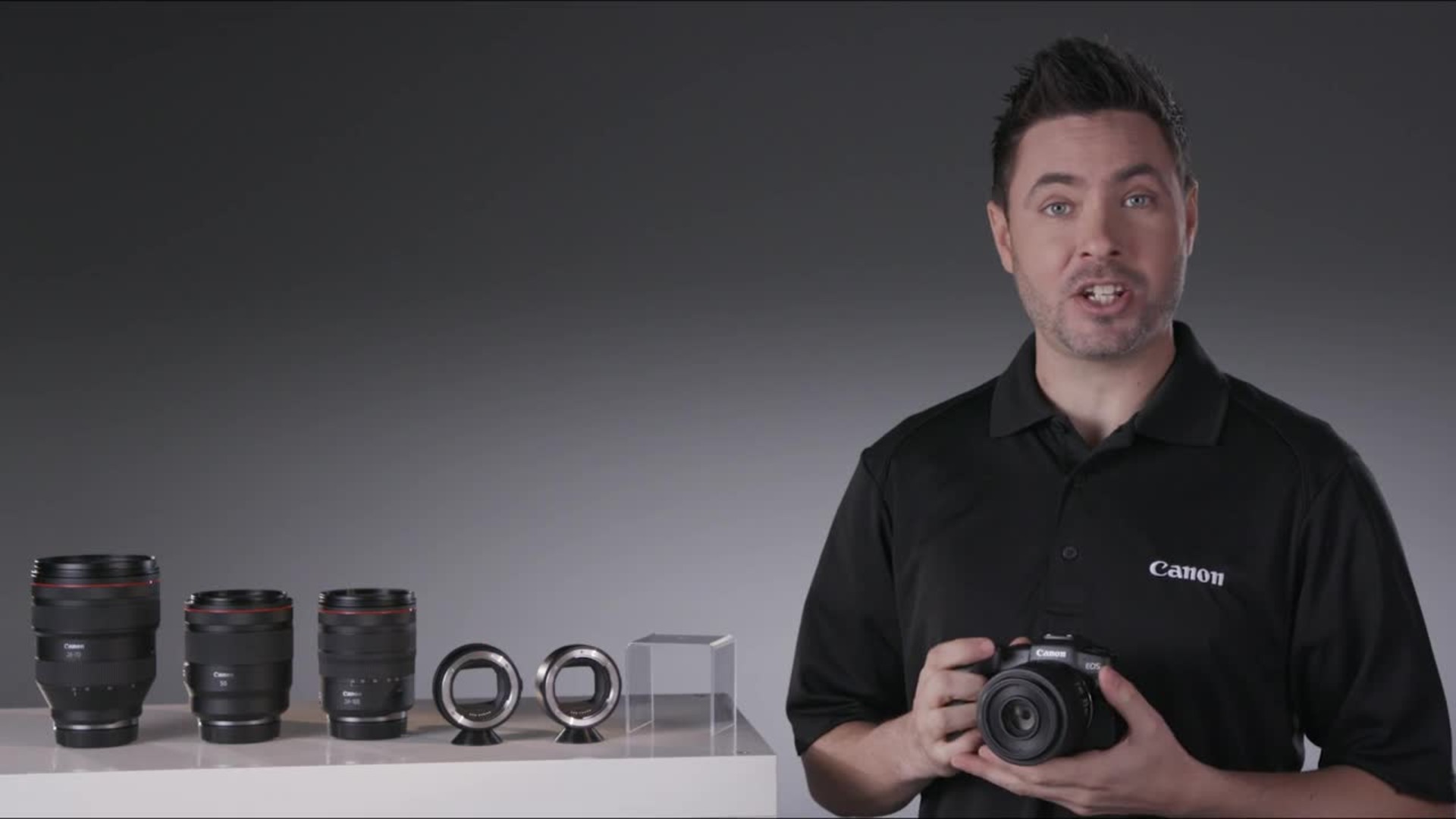  Canon EOS RP Mirrorless DSLR Camera Body, Lens Converter,  Lexar 633x U3 64GB Memory Card, Monopod and Spare Battery : Electronics