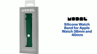 Modal™ Silicone Watch Band for Apple Watch 42mm, 44mm, 45mm (Series 1-8)  and Apple Watch Ultra 49mm Emerald Green MD-AWBSE44 - Best Buy