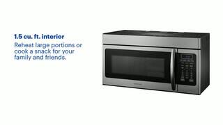 insignia 1.5 cu ft convection over the range microwave