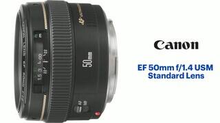 Canon EFmm F1.4 USM Standard Lens for EOS DSLR Cameras Black