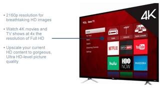 TCL 65 Class 4-Series 4K UHD HDR Roku Smart TV - 65S405