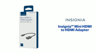 Best Buy: Insignia™ Mini HDMI to HDMI Adapter Black NS-HG1181