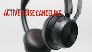 Poly Buy: Stand 2 Black Noise Charge formerly with Voyager 2-221453-099 Cancelling On-Ear Best Focus Headset Wireless Plantronics