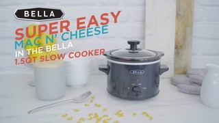Bella 5-Quart Slow Cooker black/silver BLA14469 - Best Buy