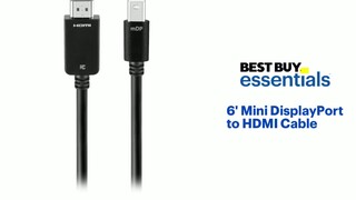 Best Buy essentials™ Mini DisplayPort to HDMI Adapter White BE-PAMDHD -  Best Buy