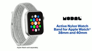 Modal™ Active Nylon Watch Band for Apple Watch 38mm, 40mm, 41mm and Apple  Watch Series 1-9 Pink MD-AWB38PNYV - Best Buy
