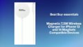 Best Buy essentials™ - Magnetic 7.5W Wireless Charger for iPhone 13 and 14 MagSafe Compatible Devices Features video 1 minutes 10 seconds
