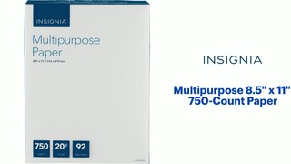 Multipurpose 8.5" x 11" 750-Count Paper Insignia