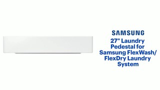 Samsung 27 in. Laundry Pedestal for FlexWash and FlexDry Systems in White  WE272NW - The Home Depot