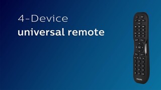Philips 4 Device Remote Control Matte Black SRP4121M/27 - Best Buy