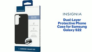 Insignia™ Dual-Layer Protective Phone Case for Samsung Galaxy S22 Ultra  Black NS-MGS22DLBU - Best Buy