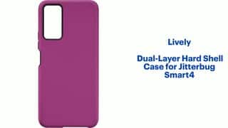 Lively Dual Layer Hard Shell Case for Jitterbug Smart4 Pink LV