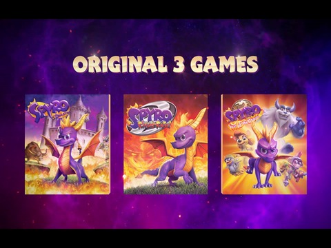 spyro reignited trilogy switch all games on cartridge