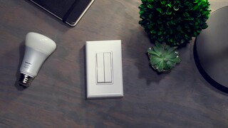 RunLessWire Click for Philips Hue Wireless Dimmer Light Switch, White