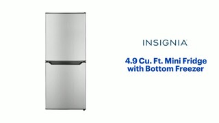 Insignia™ 4.9 Cu. Ft. Mini Fridge with Bottom Freezer Stainless