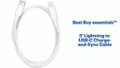 Best Buy essentials™ - 3' Charge Cable Features video 0 minutes 45 seconds