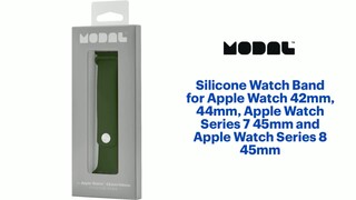 Modal™ Silicone Band for Apple Watch 42, 44, 45mm (Series 1-8) and Apple  Watch Ultra 49mm Ultra Violet MD-AWBSUV44 - Best Buy