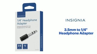 Best Buy: Insignia™ Dual 3.5mm Mini Headphone Jack Splitter Black