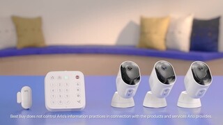 Arlo Pro 4 Spotlight Security Camera, 3 Pack, White, VMC4350P 