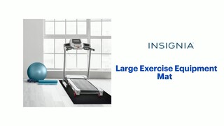Best Buy: Insignia™ Large Exercise Equipment Mat Black NS-EXRCMTLG1
