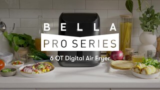 Best Buy: Bella Pro Series 6-qt. Digital Air Fryer with Stainless Finish  Black Stainless Steel 90154
