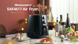Elite Gourmet 4 Qt. Air Fryer (Black) 