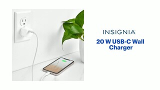 Insignia™ 25W Foldable Compact USB-C Wall Charger for Samsung Smartphones,  iPhone, Tablets and More Black NS-MW325C1B22 - Best Buy
