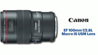 Canon EF100mm F2.8L Macro IS USM Lens for EOS DSLR Cameras Black