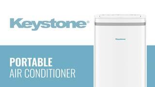 Best Buy: Keystone 450 Sq. Ft. Portable Air Conditioner with Heat White ...