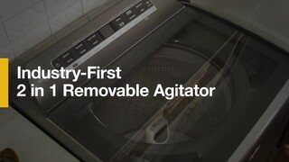 Whirlpool - 5.2-5.3 Cu. Ft. Smart Top Load Washer with 2 in 1 Removable Agitator - White