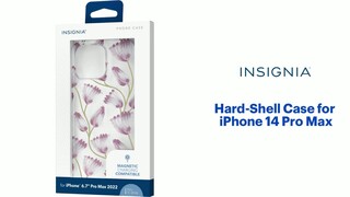 Insignia™ Hard-Shell Case for iPhone 14 and iPhone 13 Purple Flower  NS-14TPRAIN - Best Buy