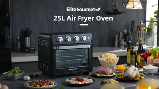 Maximatic Elite Gourmet Deluxe 25L Air Fryer Oven Black EAF9100 - The Home  Depot