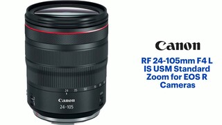 Canon EOS R RF24-105mm F4 L is USM Lens Kit, Vlogging and Content Creator  Camera 4K UHD, Digital Single-Lens Non-Reflex AF/AE Camera, 0.24