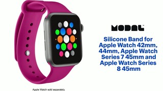 Modal™ Silicone Band for Apple Watch 42, 44, 45mm (Series 1-8) and Apple  Watch Ultra 49mm Ultra Violet MD-AWBSUV44 - Best Buy