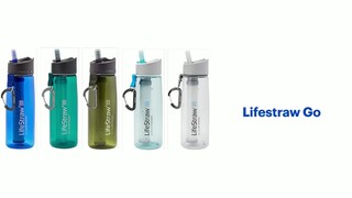 Best Buy: Lifestraw Go 2-Stage Water Filter Bottle Clear Blue 