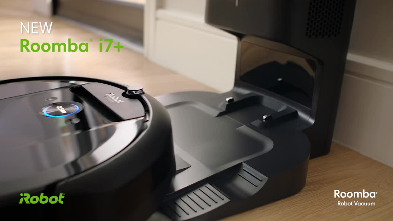 Roomba i7 Plus 7550 Wi-Fi Connected Robotic Vacuum Automatic Dirt Disposal  Black