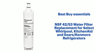 Best Buy Essentials - NSF 42/53 Water Filter Replacement for Select Whirlpool, KitchenAid and Sears/Kenmore Refrigerators - White