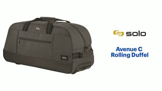 Nylon Duffel Bag with Wheels #3688