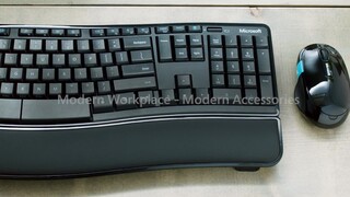 Microsoft Sculpt Ergonomic Desktop Wireless Usb Keyboard And Mouse Black L5v Best Buy