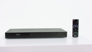 LG UBK80. Reproductor Blu-ray 4K con HDR10. Escalador 4K con conectividad  HDMI, USB y cable óptico.