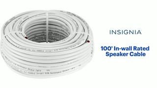 Best Buy: Insignia™ 100' In-wall Rated Speaker Cable White NS-HIW100W2