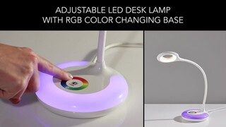 Best Buy: Adesso LED Desk Lamp with USB Port Plus Storage White/Brushed  Steel AD53464-02
